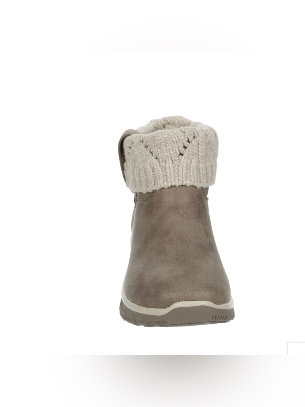 Skechers Taupe Knit Cuff Ankle Bootie Size 7.5 - Picture 4 of 16